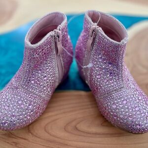 Link Sparkly Pink Kids Dress Boots
